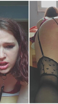 Cute Transgirl Gets Fucked Hard, Then Get's Her Ass and Balls Spanked and Flogged