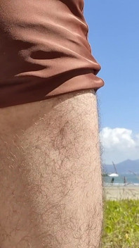 Furry profite de la plage