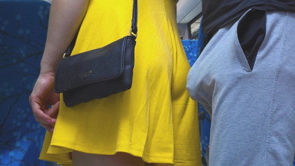 CoupleForFun2023: Risky Handjob Inside Public Transport! Dirty Stranger Ejaculate Using Girl's...