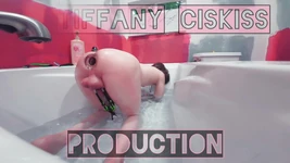 Enorme tapón a tope de vidrio Tiffany Ciskis, gran loca