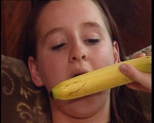 YOUR FIRST PORN: Jerks off with Banana