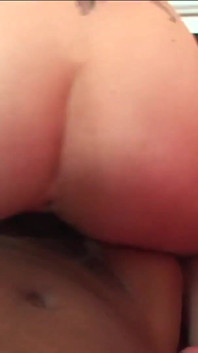 Interracial sex with Haley Young a young slut with shaved pussy and tattooed skin wants a BBC in her horny pussy