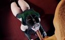 Soi Hentai: Schönheit königin mit dicken möpsen fickt ihren körper gaurd - 3D animation...