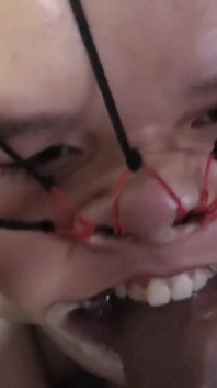 Fucking Her Face with a Beautiful Bondage Style