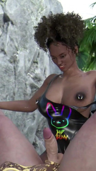 Horny Tourist hot wife fucked by BBC Futa on river bank in Jamaica - sassycomics.mp4