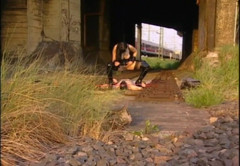 Absolute BDSM films - The original: Latex dress babe pissing dominating
