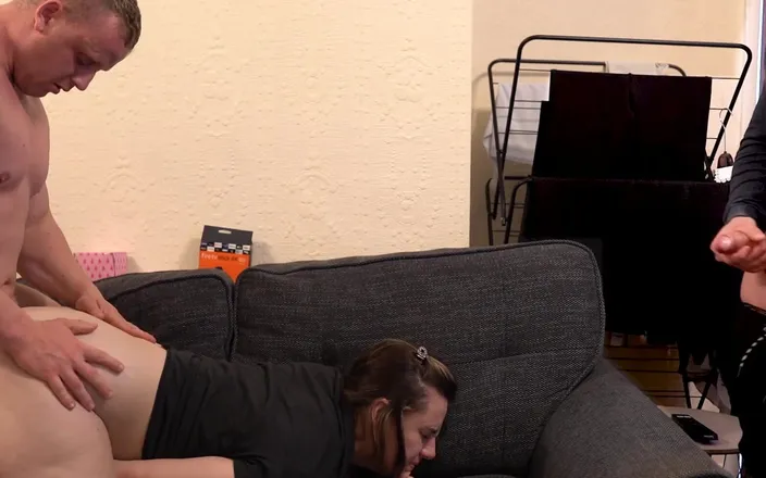 Stacey Reid: Big butt pawg double anal creampie cuckold using another mans...
