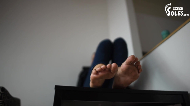 Czech Soles - foot fetish content: Sofie's feet are so dirty from walking barefoot