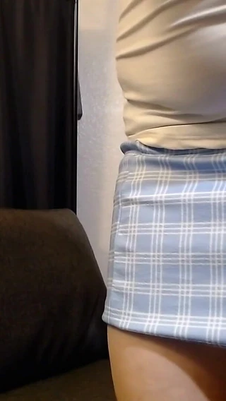 Abby Anna: Mini Skirt Sexy Tease Flashing