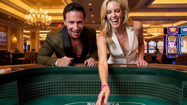 Dom Cruise: Raw casino creampie con la milf ragazza alta Ali