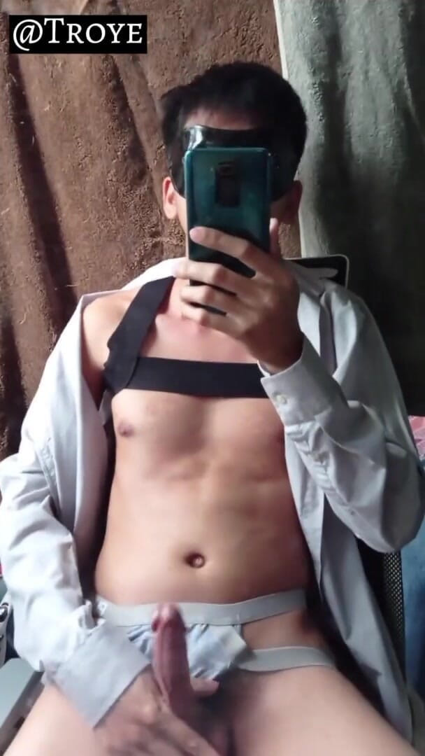 Troye_AsianPinoy: 핫한 아시아 소년 거울 자위 | Pinoy Jakol | 알터트로이