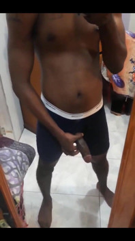 Masturbating in Front of Mirror