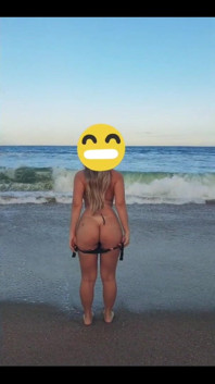 Showing off on the Beach