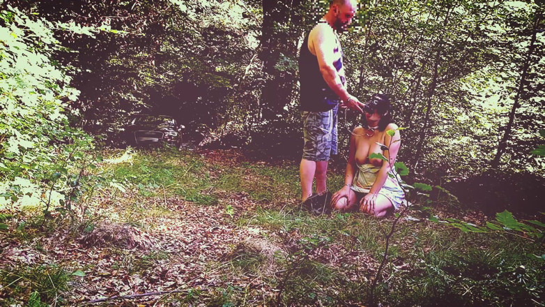Toilet Mommy: Milf slut training in forest