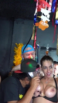 Lizzy Hartz Debuting at a Carnival Party, Very Horny