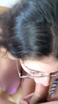 Rough POV BJ Cum in Mouth Swallow