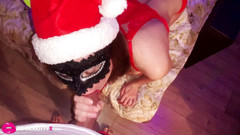 Tender Kitty: Hodná holka kouří robertek a čůráka Santa Claus - Veselé Vánoce