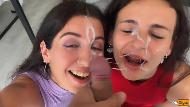 Dis Diger: 精液まみれの二人の美女が歩くのが好き - カムウォーク