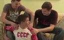 Street Boys Studio: Trio russo scopata cruda
