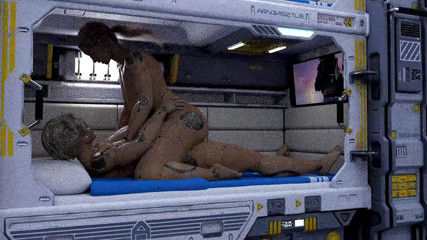 Mature Futanari Lovers: Futanari horečka v kabině