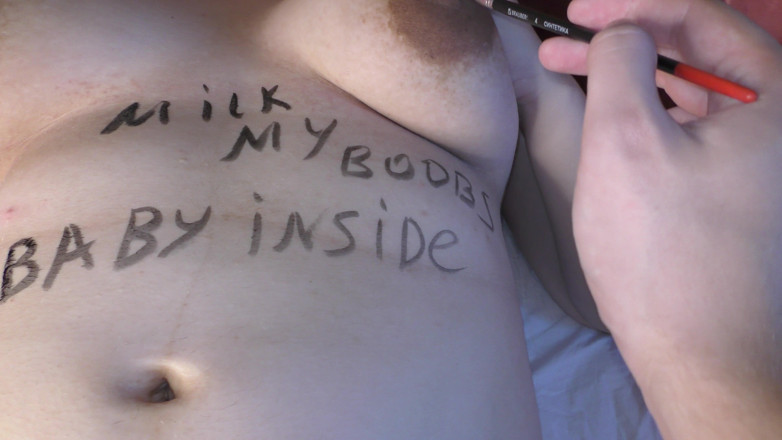 Milky Mari: Cheating wife let her lover do a body writing on...