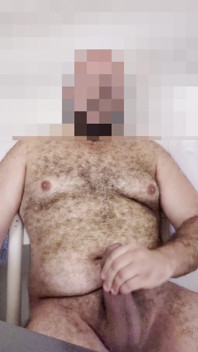 Horny Bear Cub Jerks off Thick Uncut Cock and Shoots a Huge Load