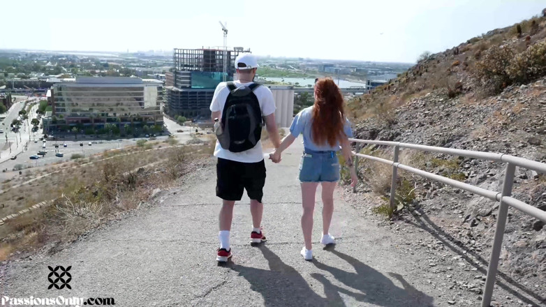 Passions Only: Hiking date with petite redhead spinner