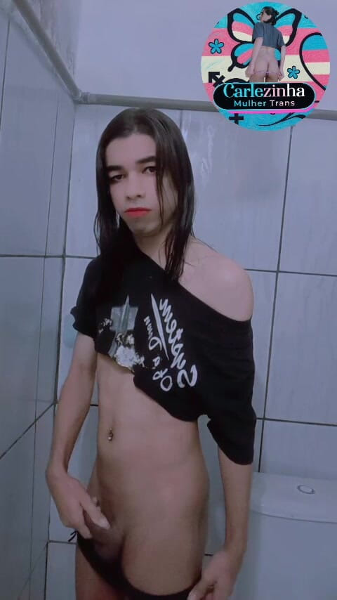 Srta. Carla: She Carlazinha Naked Female Trans Woman Carles in Her Panties