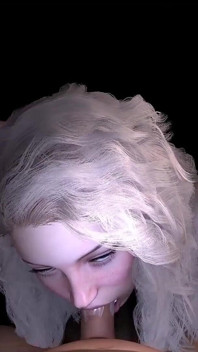 Zwei heiße blondinen doppelter blowjob | 3D-porno
