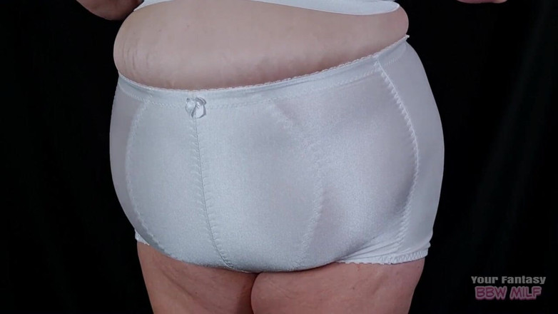 BBW_Wife: Retro Granny Panties and Bra - My Mature MILF Hairy Cunt...
