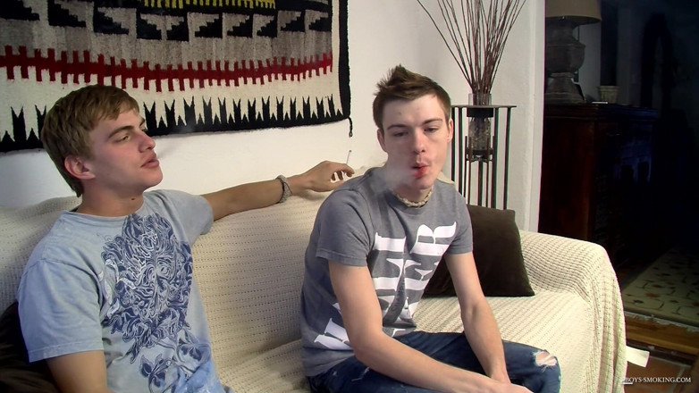 Boys Smoking: Noah &amp; Ash Smoke Fuck!