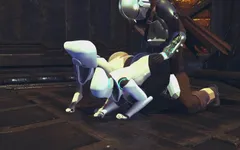 Din Djarin 2 Haydee robotuyla eğleniyor: Starwars the Mandalorian ve Haydee Crossover parodi