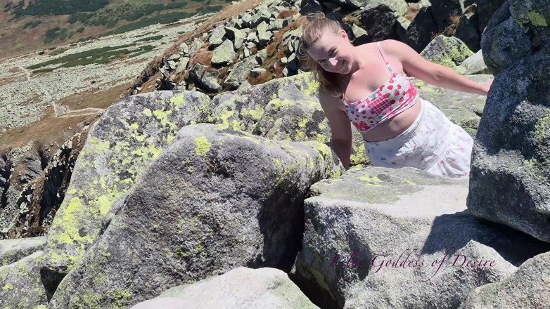 Petite blond your pure desire: A Stranger Man Recorded Me Masturbating in the Mountains
