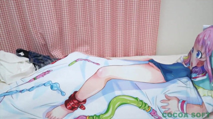 Cocoa Soft: Masturbation in the pillow cover with teen Asian