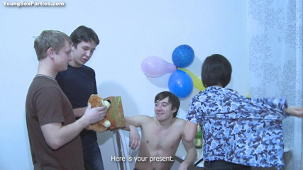 Young Sex Parties: Hot teeny takes a triple birthday present