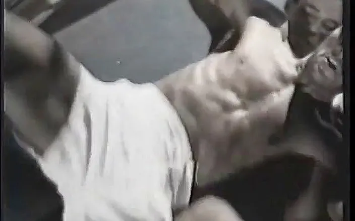 Gays Case: Two guys with ripped bodies are having a fight in...
