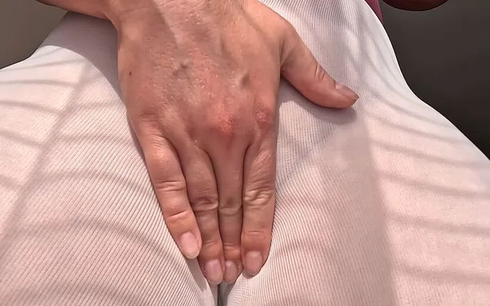 Emma Voyeur: White Pantyhose Crotch Touching