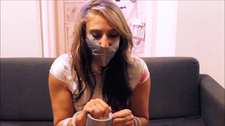 Selfgags classic: Come home and tie me up tight!