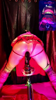 Twerking in a Miniskirt While Riding My Dildo 4