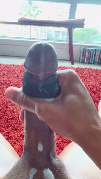 Jerking and Milking My Thick Throbbing BBC