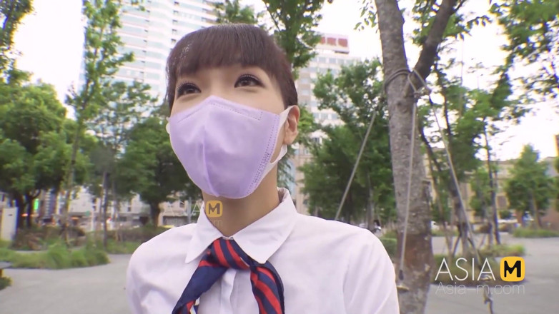ModelMedia Asia: Mdag-0009 Street Hunting / Slender Pretty Stewardess Enjoys the Strained Pleasure