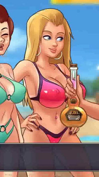Summertime saga: 해변에서 섹시한 여대생과 음란한 파티 202