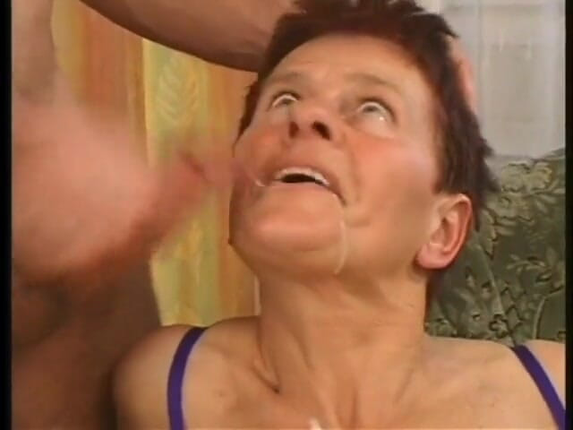 Meet my Pussy: Ugly grandma with boy haircut fucks a handsome boy