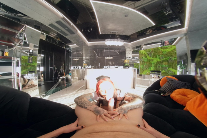 Inked Vr: Dicke möpse, MILf, französisches zimmermädchen fickte ihren chef