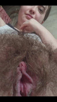 My Hairy, Creamy Pussy up Close