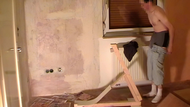 Mark Hannes: Искусственная вагина, трах с мастурбацией с раздеванием и одеванием