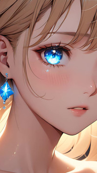 Ätherische emotion - ai mädchen mit glutschenden tränen in einer intimen nahaufnahme