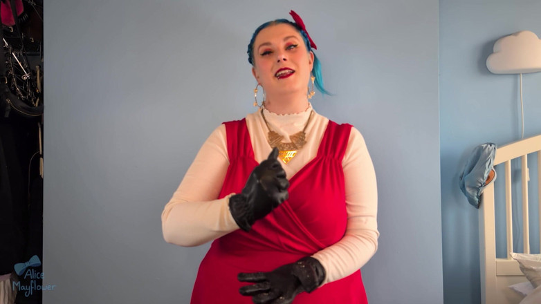 Alice_Mayflower_Scottish: Vampire Glove Joi &amp;în cușcă pentru Locktober - fată solo