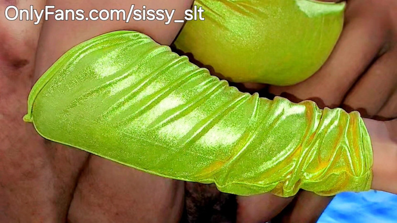 Sissy Slut Simran: Piccola clitoride sissy al rallentatore