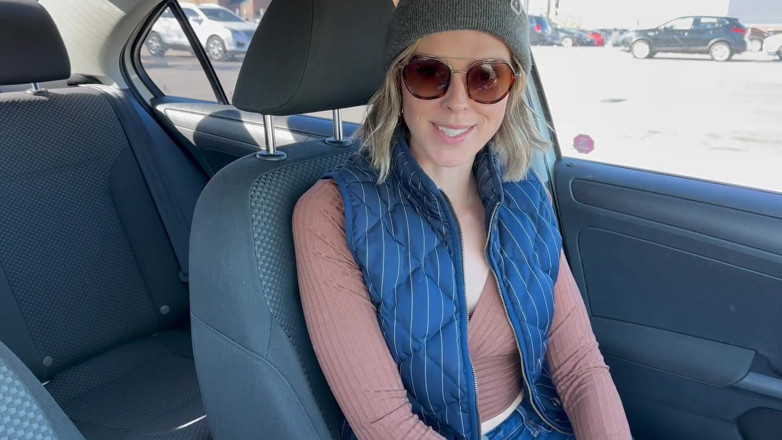 Serenity Cox: Cumming Hard in Grocery Store with Lush Remote Controlled Vibrator